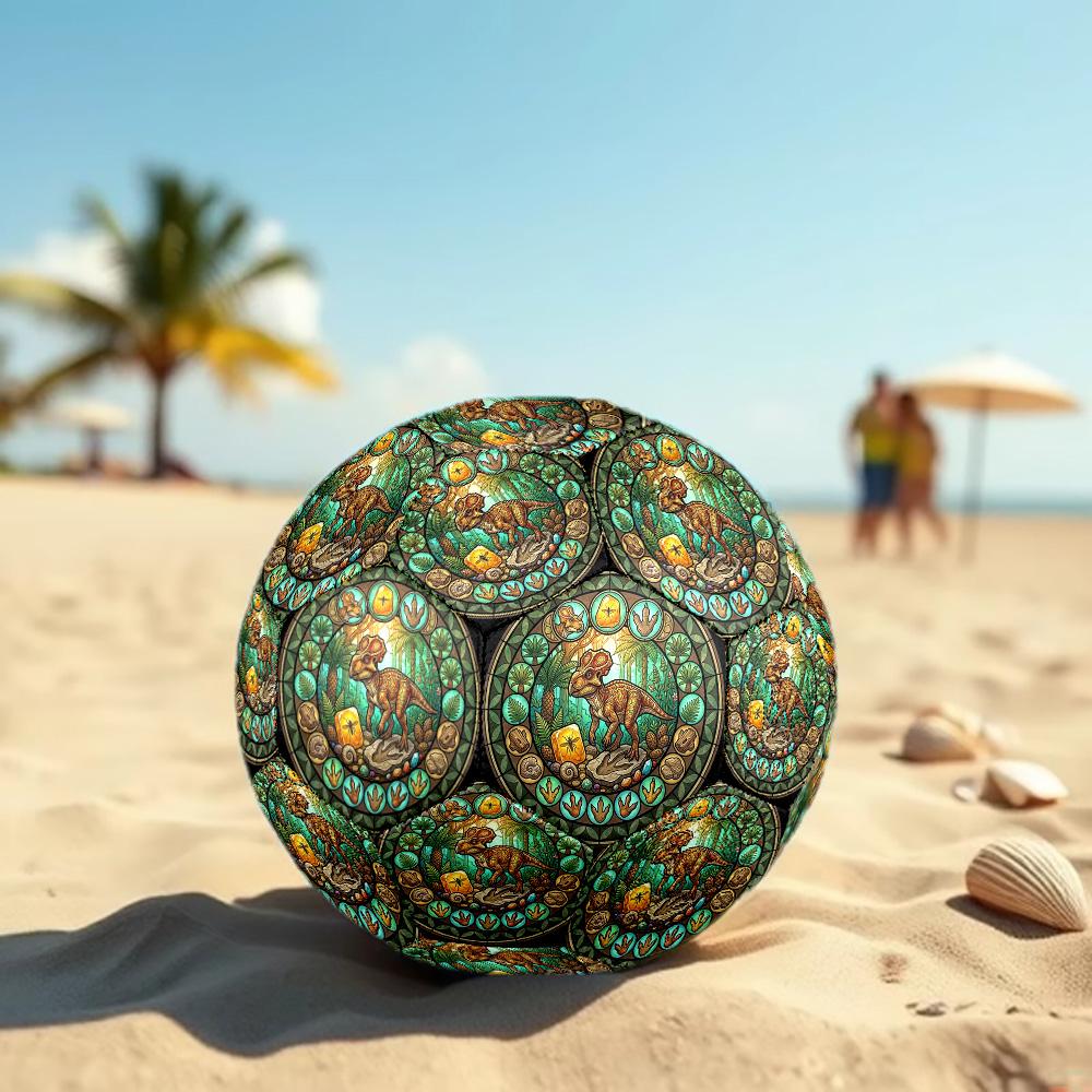 Prehistoric Glass Round Football Size 5 Adult Ball Suitable for Training Matches and Outdoor Team.
