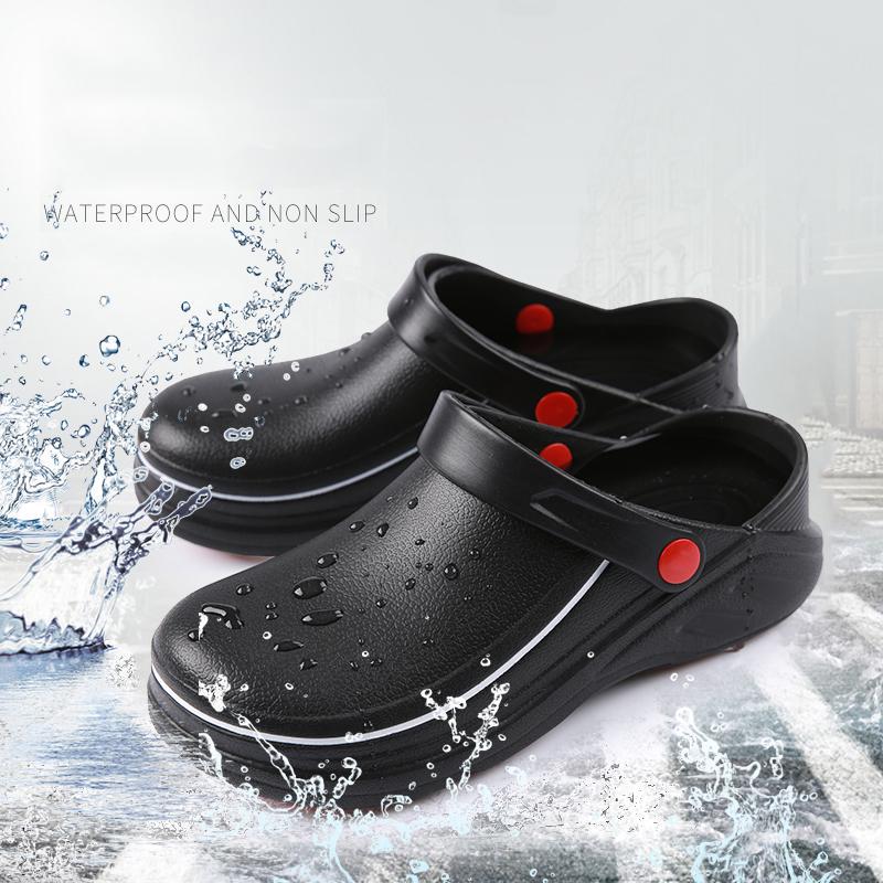 36-45 Unisex EVA Antiscivolo Impermeabile Resistente all'Olio Scarpe da Chef da Cucina Pantofole da Hotel Sandali da Lavoro Calzature