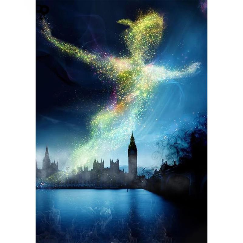 Buy Full Round/Square 5D Diy Diamond Painting Castle fireworks Diamond ...