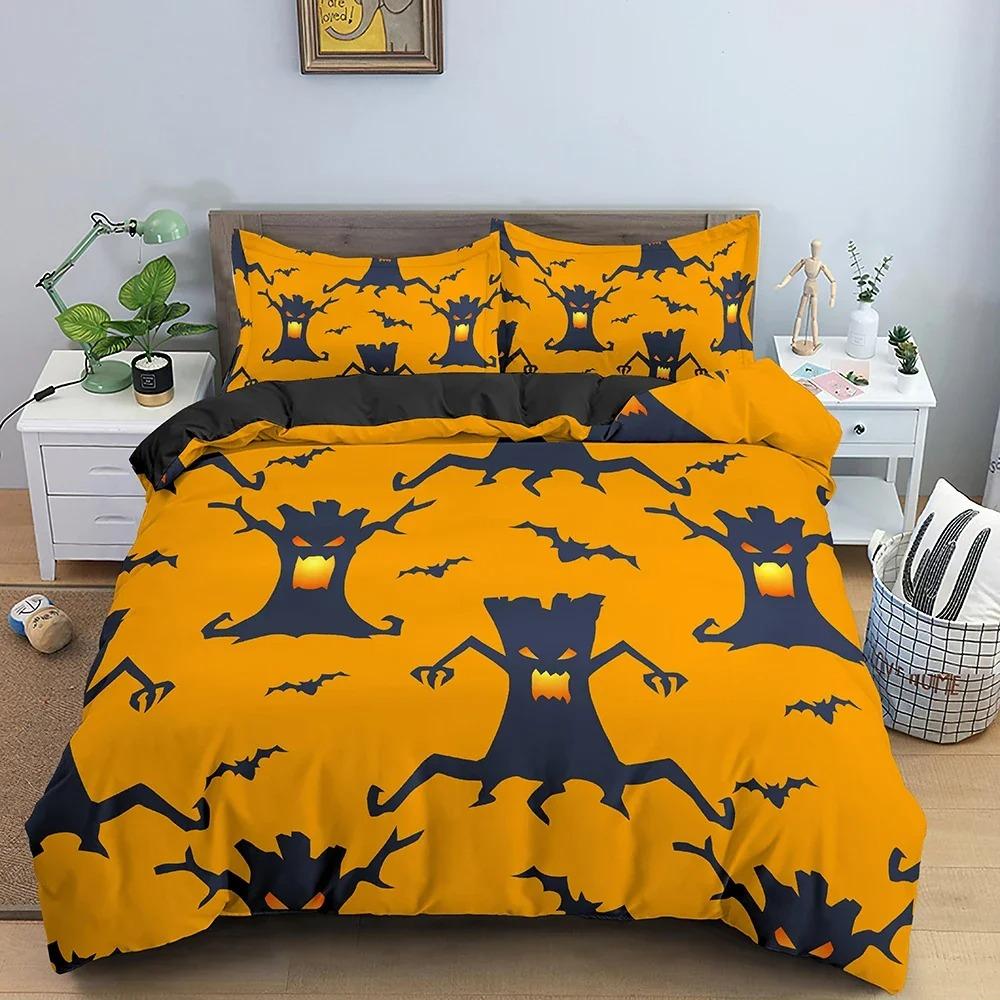 3D Print Bedding Set Halloween Pattern Duvet Cover Comforter Covers Single Twin King Size Quilt Cover With Pillowcase