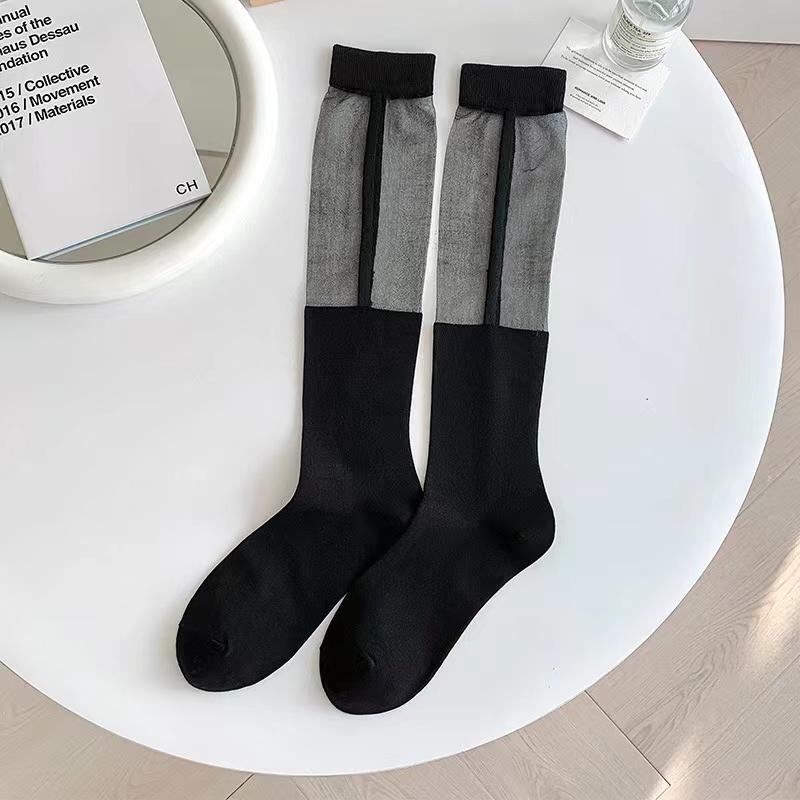 

Женские однотонные длинные носки в горошек, гольфы, чулки, нейлоновые ультратонкие прозрачные гольфы one size