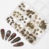 2024 Halloween Nail Art Set: Skull, Ghost, Spider & Bat Decorations
