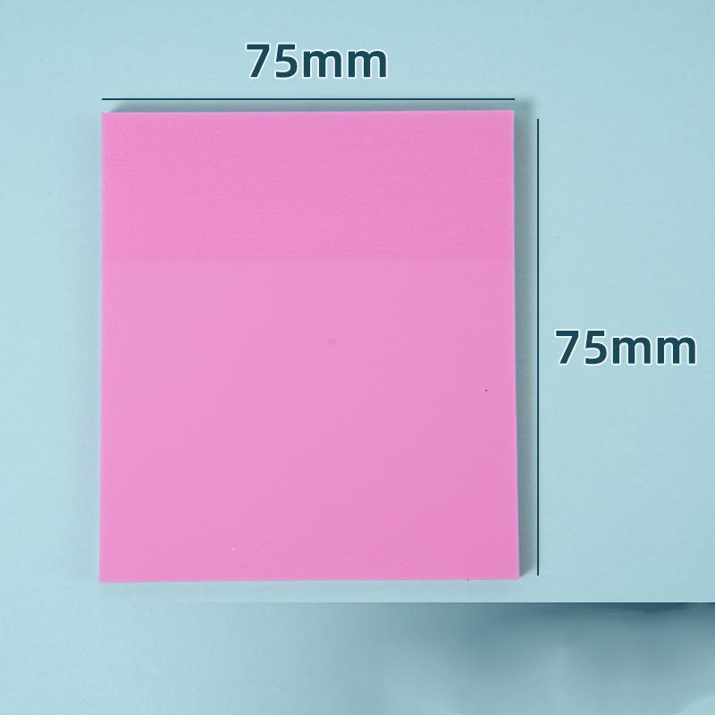 50 Sheets Creative Transparent PET Waterproof Sticky Notes Tear-off Simple Sticky Notes Office Note-taking Labels