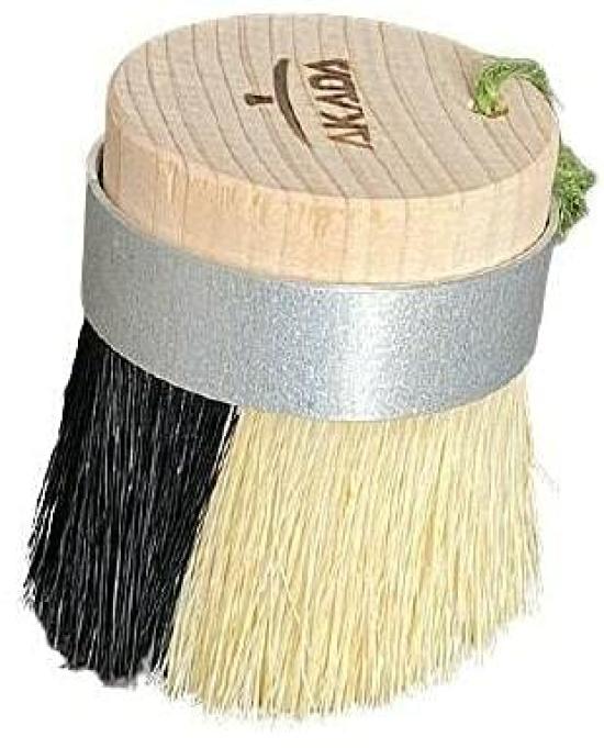 

AKADA Kitchen Кухонная щетка с двумя типами щетины и диагональным срезом для чистки углов, щетина/Пакин (растительное волокно),