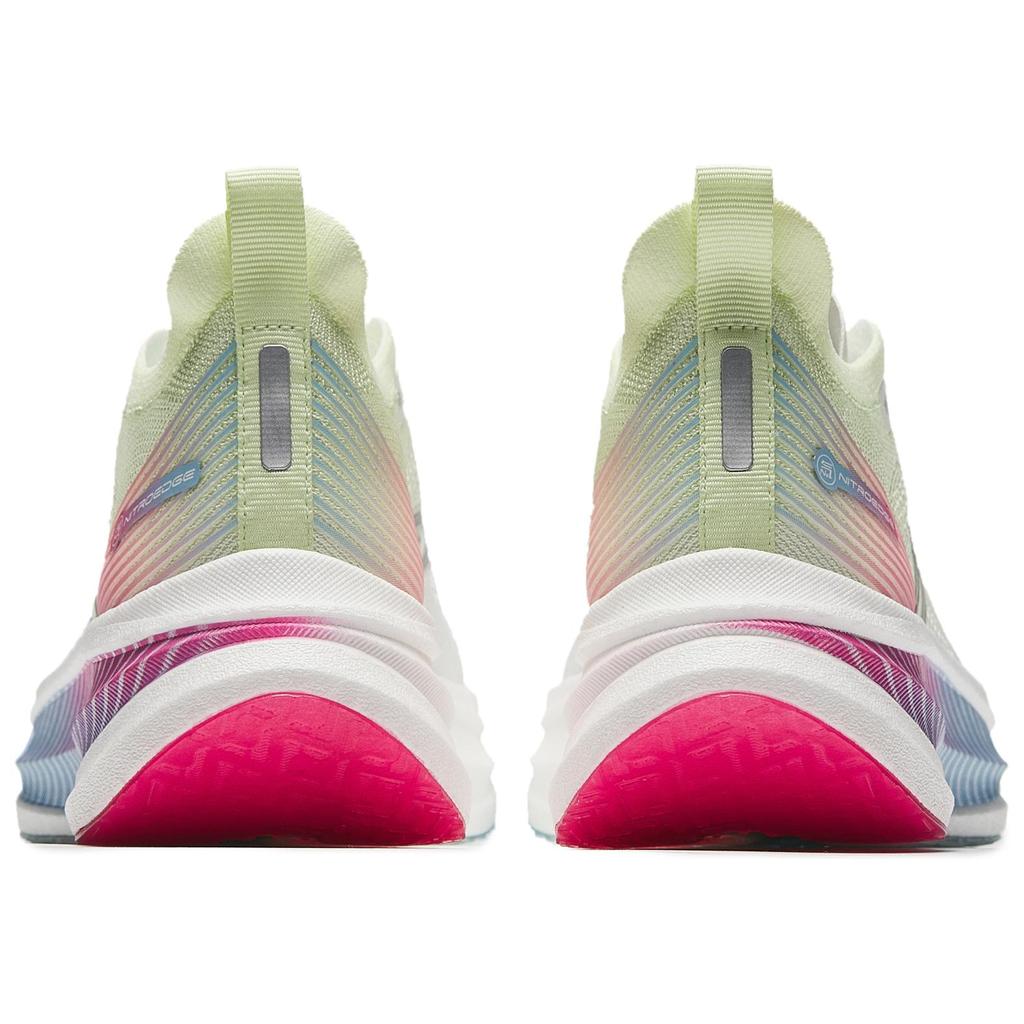 New Anta Cushioned Wear Resistant Breathable Low Top Full Length Carbon Plate Running Shoes Women's White Blue 922425588-7