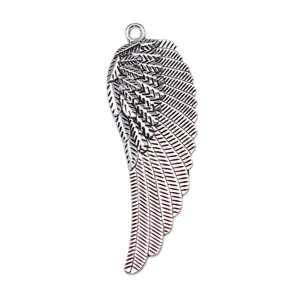 Feather Wing Charms Antique Alloy Pendants For Bohemian Jewelry Making