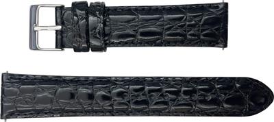 Seiko Watch Strap Band, 18mm, 19mm, 20mm, 22mm, RS09C, Cowhide Leather, Crocodile Embossed, Glazed, Smart Change, Men's, Black, Dark Brown, Navy