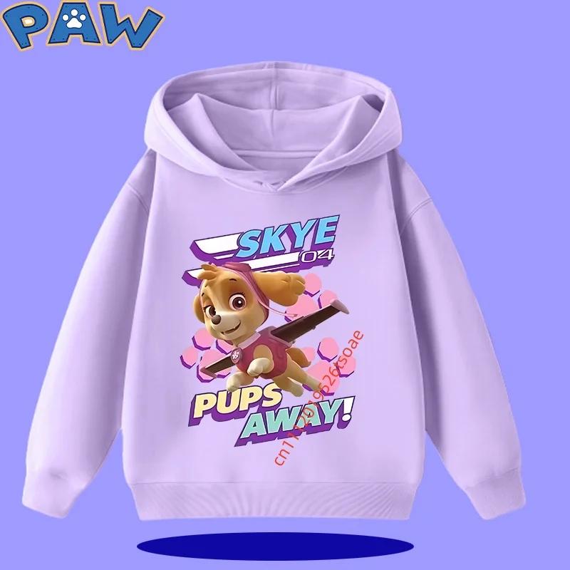 PAW Patrol 2026 Kids Hooded Sweatshirt for Autumn/Winter Long Sleeve 2026 New Style Boys' and Girls' Cartoon Print Sweater