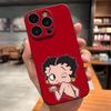Cartoon B-Betty HOT B-Boop Handyhülle Für IPhone 17 Pro Max 15 Pro 16 14 Plus 12 13 Mini 11 Pro Stoßfeste Weiche Hülle