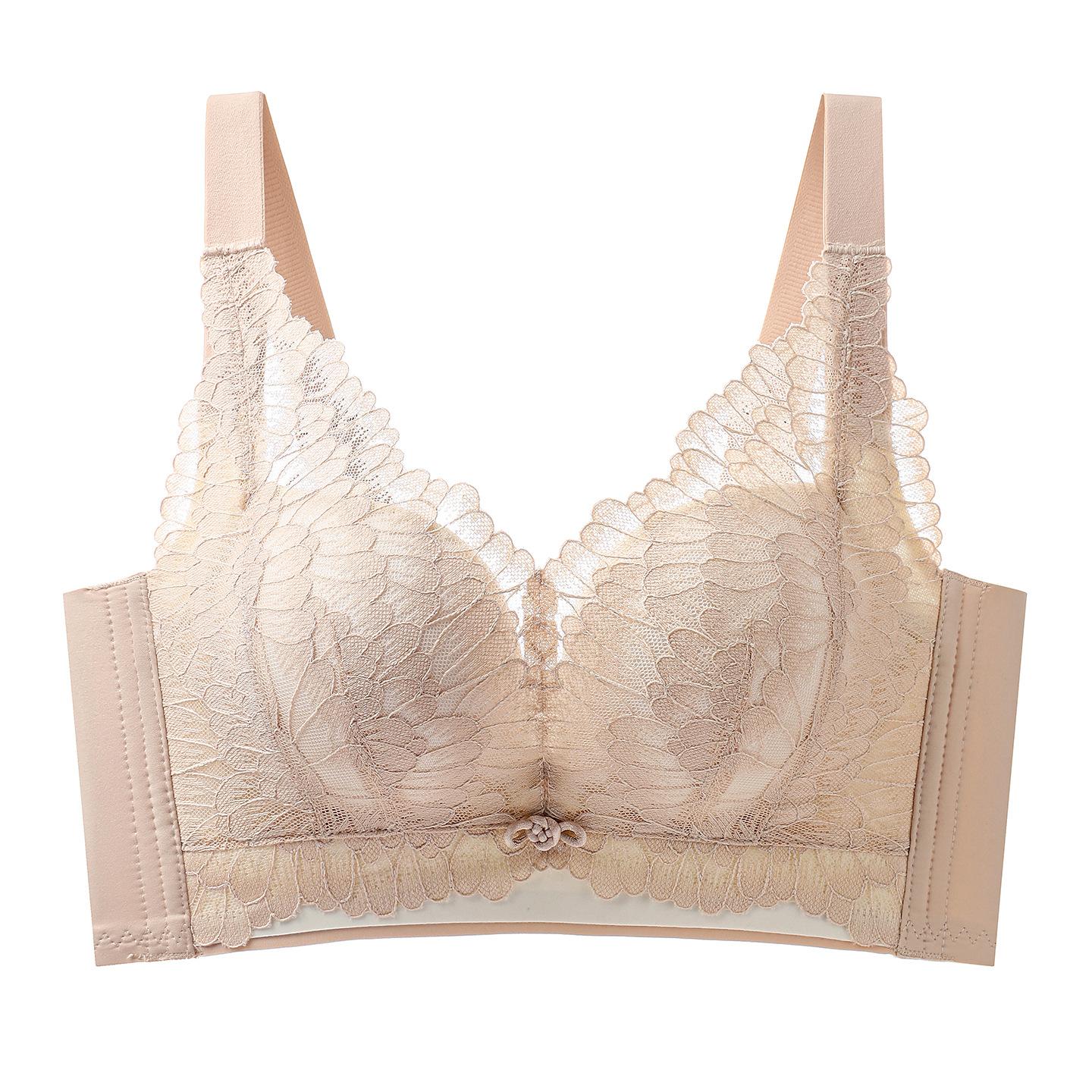 

Нижнее белье Женская коллекция аксессуаров для груди Сборный бюстгальтер Кружевной Сексуальный Удобный Дышащий Бюстгальтер Пуш-ап 38/85B бежевый