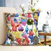 Pikmin Characters Square Pillowcase Cushion Cover Pillow Case Throw Pillow Cover for Home Sofa Living Room