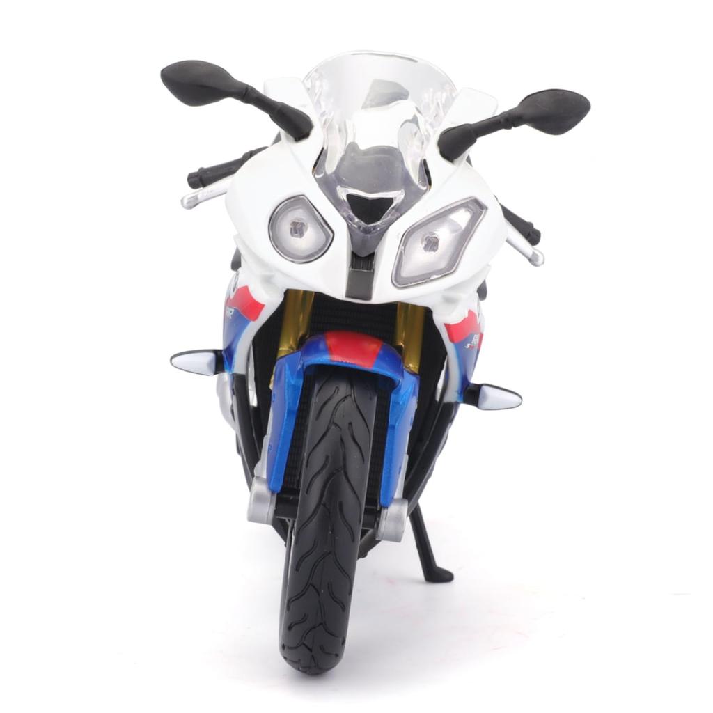 Maisto 1/12 Scale BMW S1000RR White/Blue / Diecast Model Car, Motorcycle, Finished Model 10042