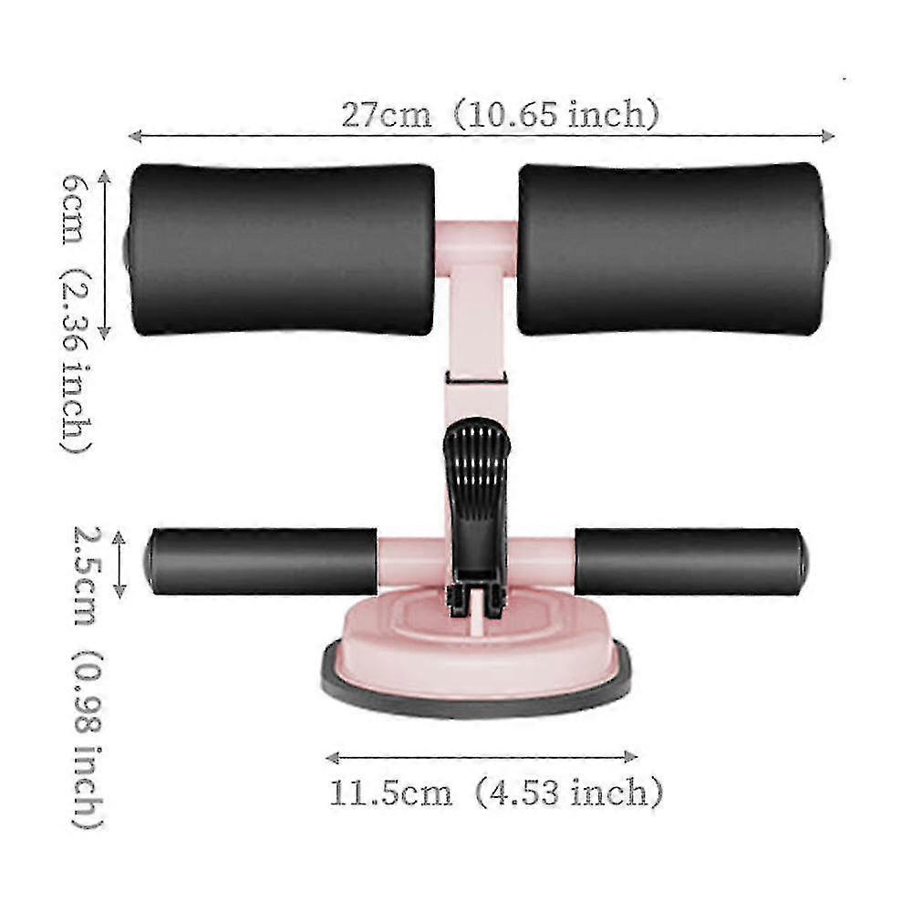 Portable Floor Sit-up Bar, Adjustable Self-priming Sit-up Assist, Fitness Two-row Sit-up Foot Stand For Home Workouts