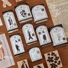 Journal GO Creative Fashion Girl Wood Stamp Vintage Plants Collage Rubber Stamps DIY Scrapbooking Standard Wooden Plants Stamp