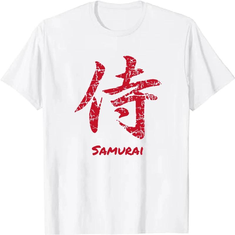 Unisexs Clothing Samurai Character Printed Tshirts Summer Casual Fashion Harajuku Streetwear Tops Cotton Short Sleeve Tshirts