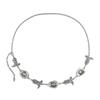 Retro style sweet and cool punk waist chain, personalized metal denim style three-dimensional body chain jewelry women