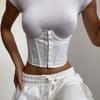 High Waist Corset For Women Lace Up Goth Bustier Top Body Shapewear Women Female Push Up Bustier Waist Clips For Dresses