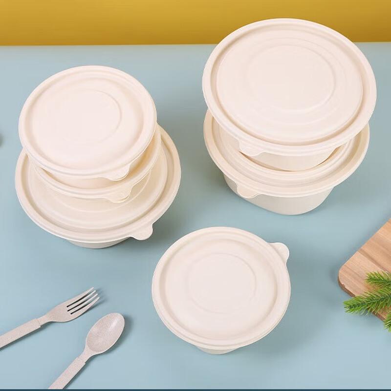 Dalu 650ml Biodegradable Corn Starch Disposable Round Bowls