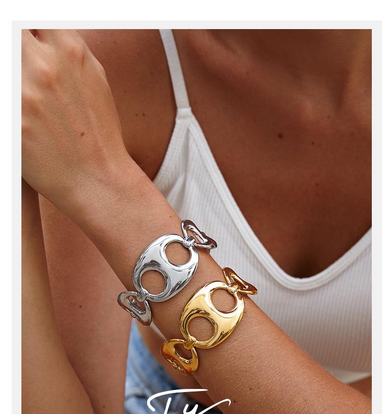 Edelstahl Schweinenase Retro Minimalistisches Armband - Europäisches & Amerikanisches Design