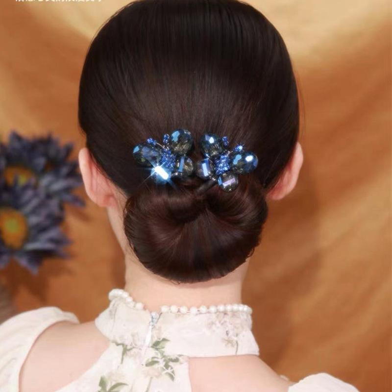 Ins Style Elegant Lazy Hair Curler Fshion Flower Fashion Flower Roller Hair Curler Lazy Hairpin Butterfly Hair Clips For Girls