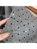 2026 Spring Retro High-Waisted Polka Dot Wool A-Line Skirt - Korean Style, Slimming, Anti-Exposure