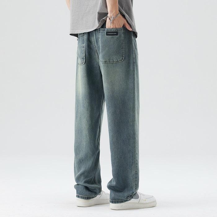 

Tennis Jeans Spring and Summer Loose Straight Slimming Stretch Tennis Jeans 28