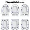 4pcs Self-adhesive Toilet Cover Shims Bidet Seat Cushioning Pads Toilet Lid Patch Gasket Household Bathroom Merchandises