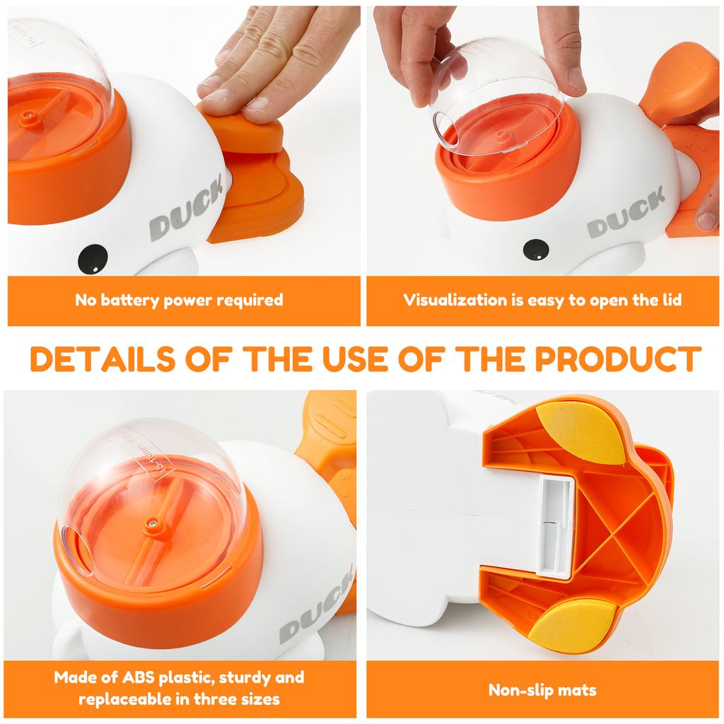 Pet Feeder Interactive Pet Food Treat Dispenser Cartoon Duck Design Dogs and Cats Feeder Toy Anti Choking Bowl Pet Supplies