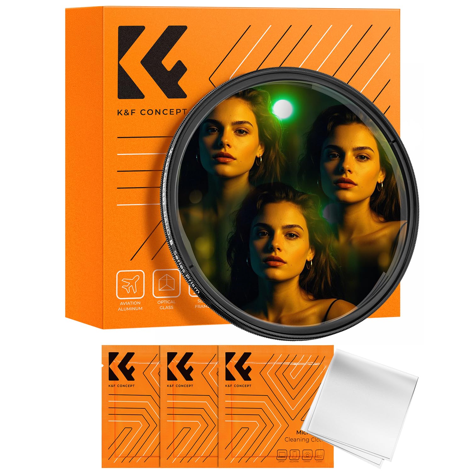 

Concept 77mm Triangular Prism Filter Prism Filter Special Effects Filter Number of Subjects Changeable K&F (Nano-Basic)