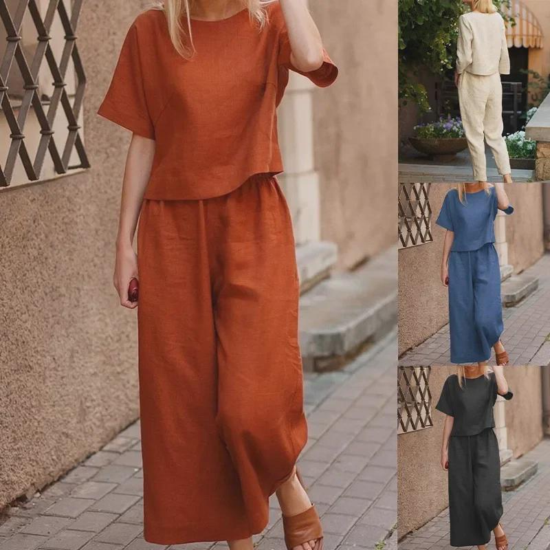 

Spring/Summer Plus Size Casual Short Sleeve Sportswear Set XL