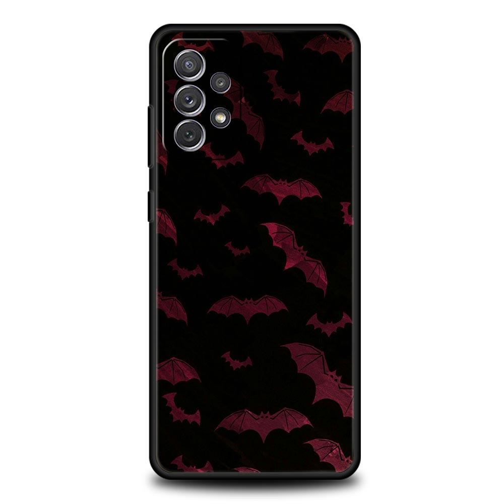 

Goth Vampire Bat animal Phone Case for Samsung A17 A13 A15 A25 A35 A51 A55 A71 A21S A11 A31 A41 A23 A53 A73 5G A03S A05s Cover Samsung A52 5G