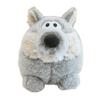 Soft Grey Wolf Plush Doll Fluffy Brown Bear Figurine Baby Goat Plush Toy  Kids Holiday Gifts