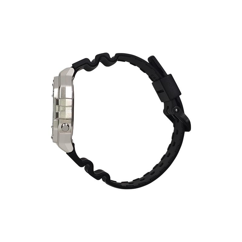 CASIO Customized watch modified series silver resin case life waterproof A168WA-1W modified-rose quartz honeycomb Quartz sil A168WA-1W-LvSeBiaoJing
