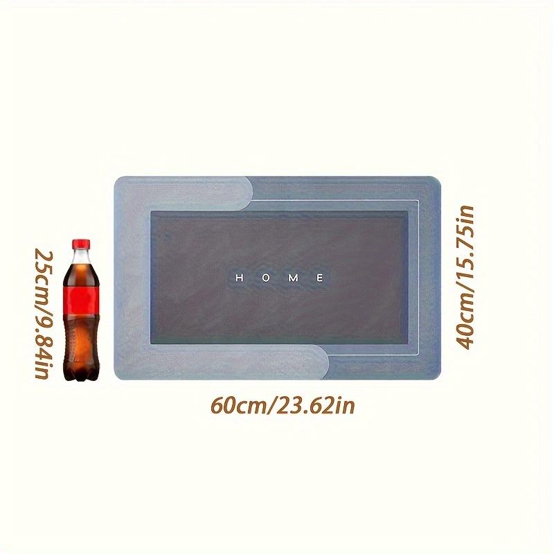 1pc quick-dry diatom mud mat-ultra absorbent, anti-slip for safety, large size-ideal for bathroom, kitchen, and hotel use