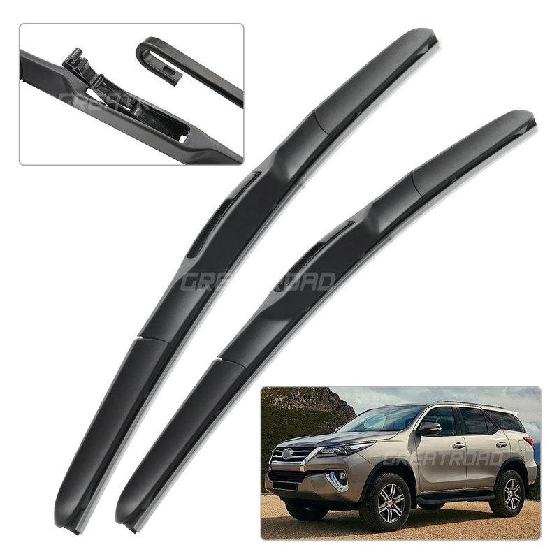 For Toyota Fortuner AN150 AN160 2015- 2016 2017 2018 Wiper Front Wiper Blades Windshield Windscreen Window Brush 22"+16"