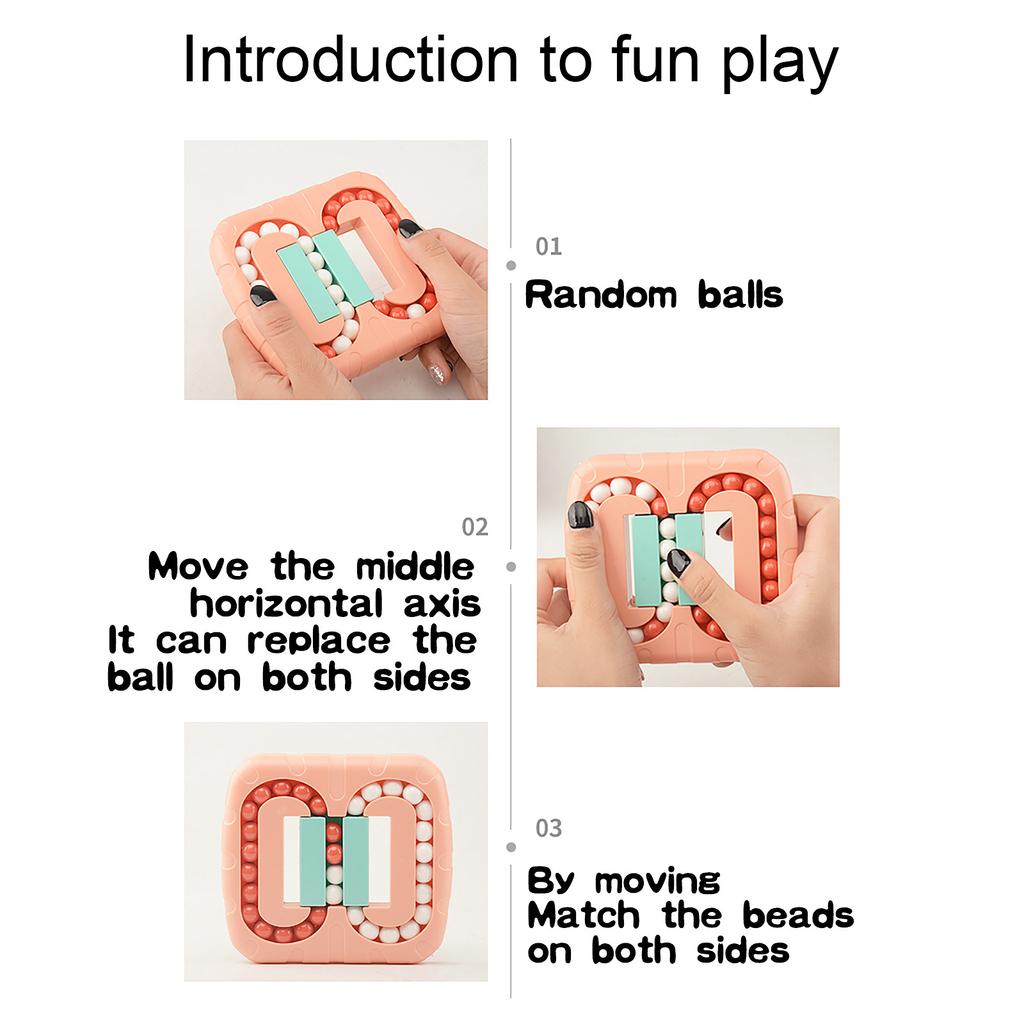 Rotating  Beans Fingertip Toy Stress Relief Toys for Kids and Adult Stress