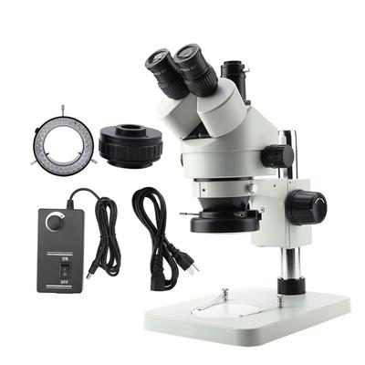 Trinokulær Forstørrelse Stereo Zoom Mikroskop WF10X 20mm Okularer
