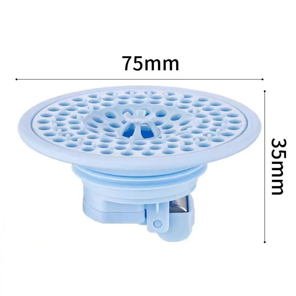 

Крышка для канализации с защитой от запаха, защита от насекомых и запаха, напольный слив для дома, защита от засоров, гравитационный клапан, универсальный напольный слив для туалета синий