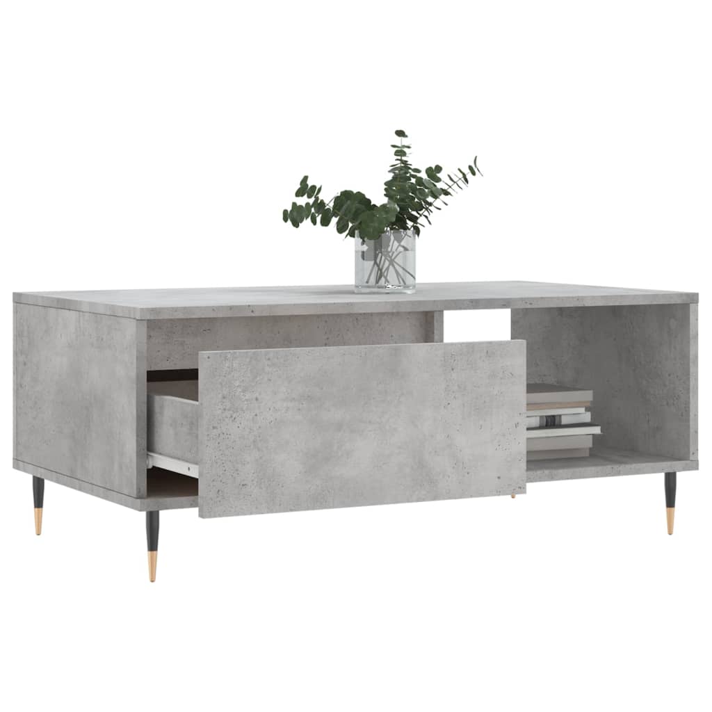  Coffee Table, Concrete Grey, 90x50x36.5 Cm