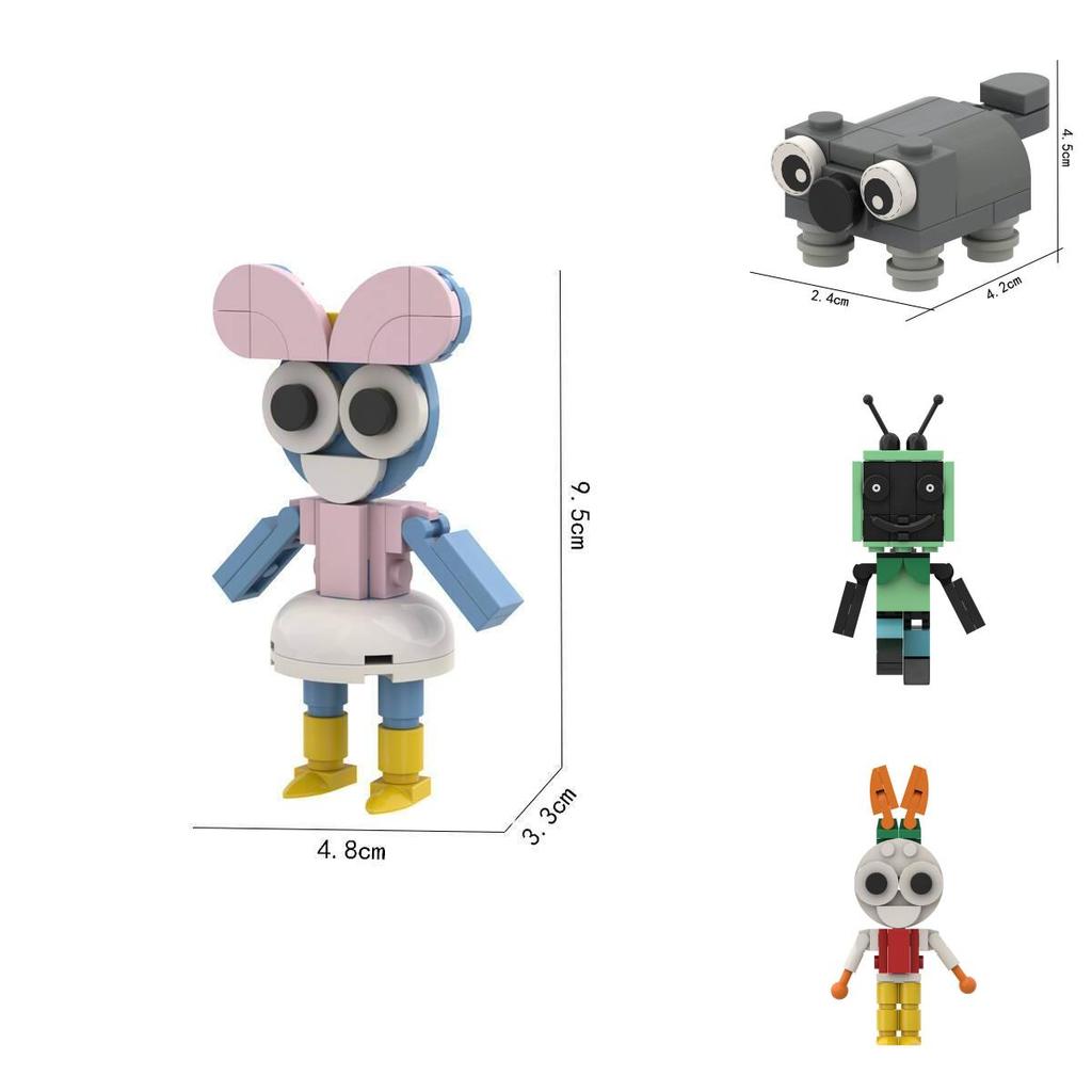 Dandy World Assembleable Building Blocks Model Colorful Sunflower Figurine Home Decor