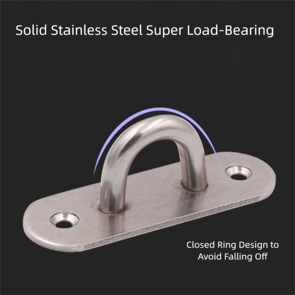 Strapazierfähige Öse Wandhaken U/J-förmige Platte Decks Deckenmontage Aufhänger Edelstahl Festtürschnalle für Ventilatorlampe