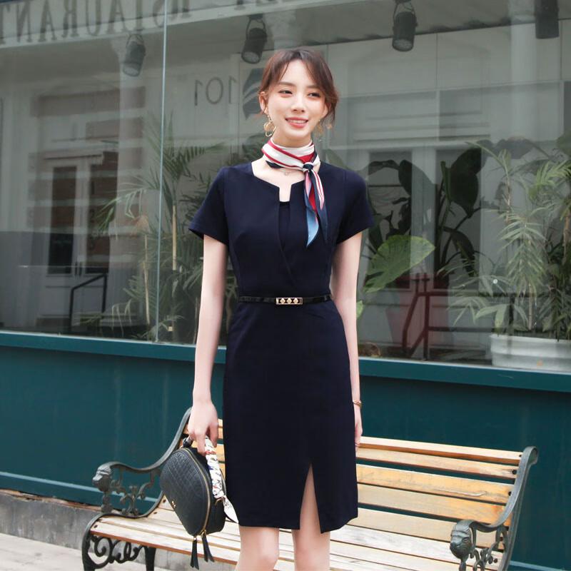 Women s Professional Stewardess Style Uniform Dress M