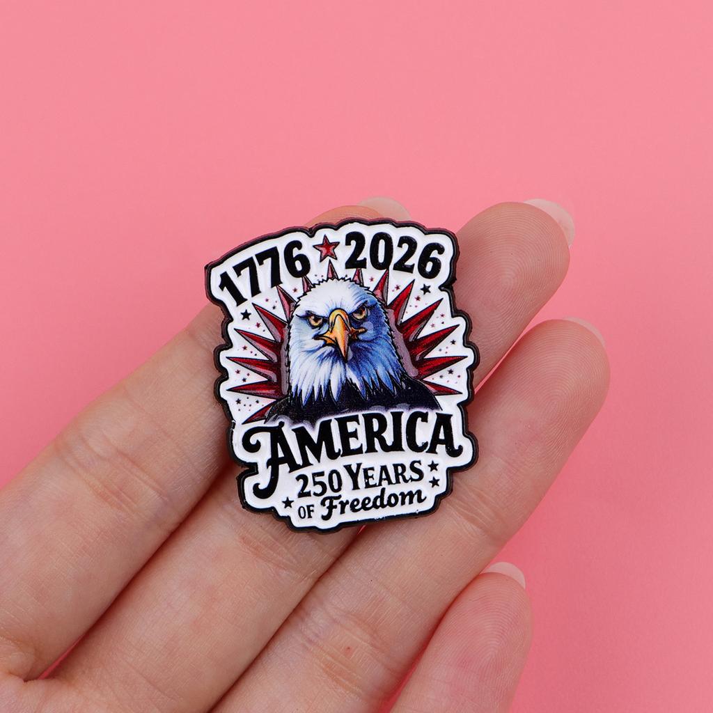 Commemorative Enamel Pin Limited Edition Metal Fashion Brooch Us Patriotic Badge Timeless American Flag Lapel Pin For Gift For