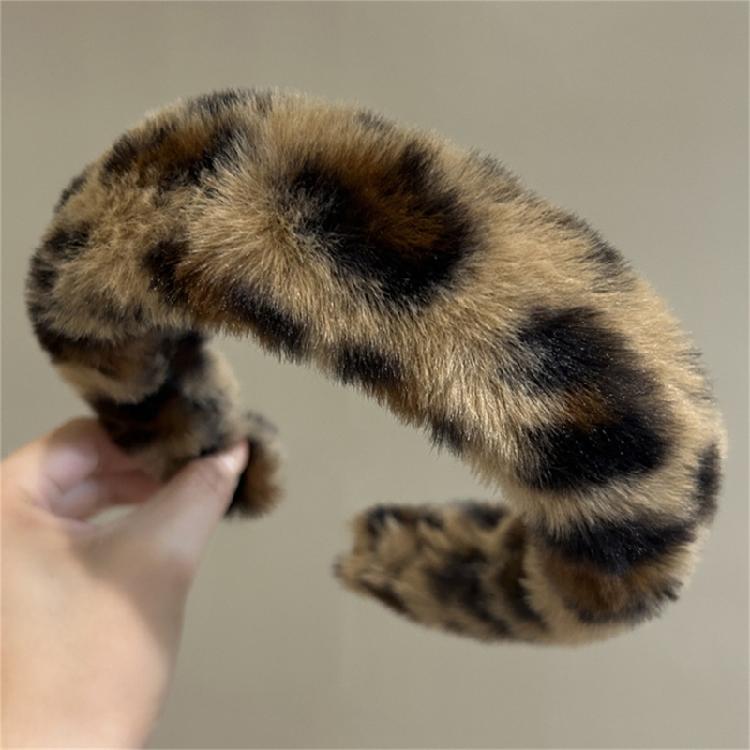 Modna opaska do włosów w panterkę Damska i dziecięca ozdoba głowy Zabawna opaska do włosów dla pań i nastolatek