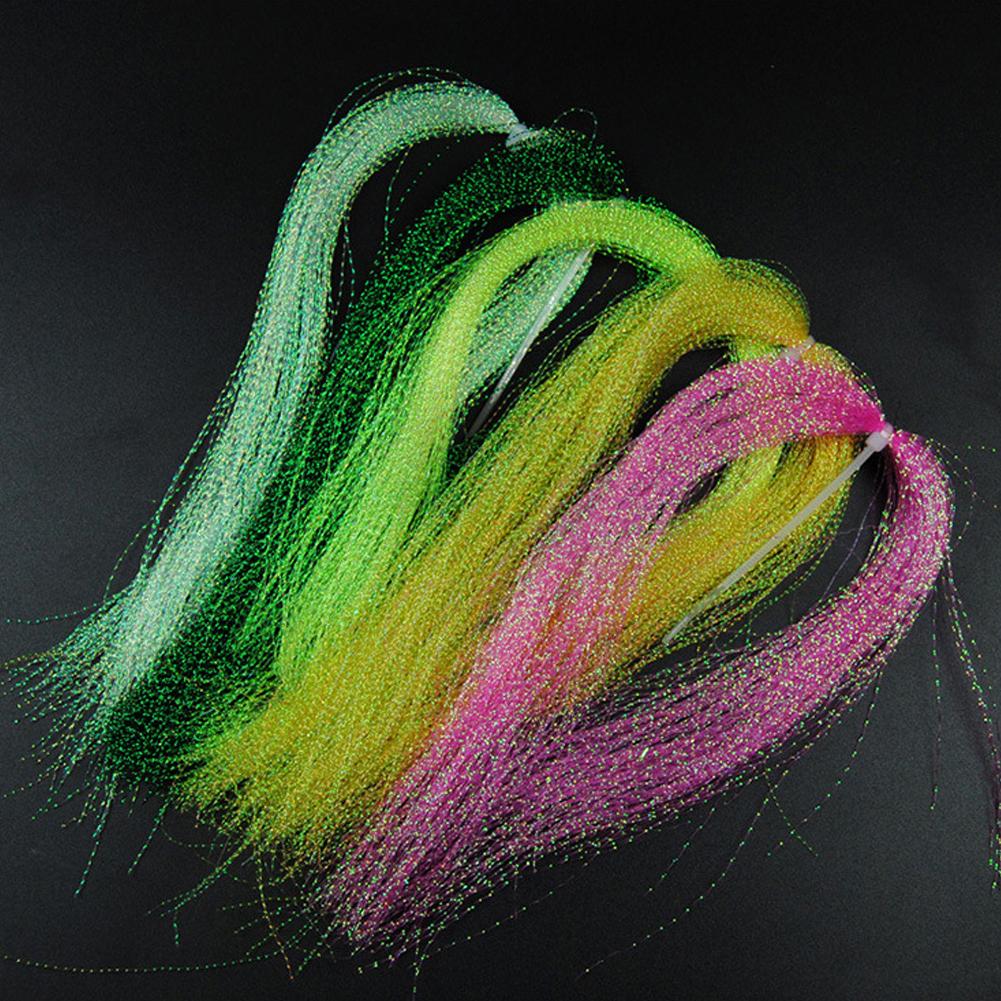 Artificial Bait Twisted Flashabou Tinsel Fly Fishing Tying Crystal Flash For Jig Hook Shinning Fishing Lure Making