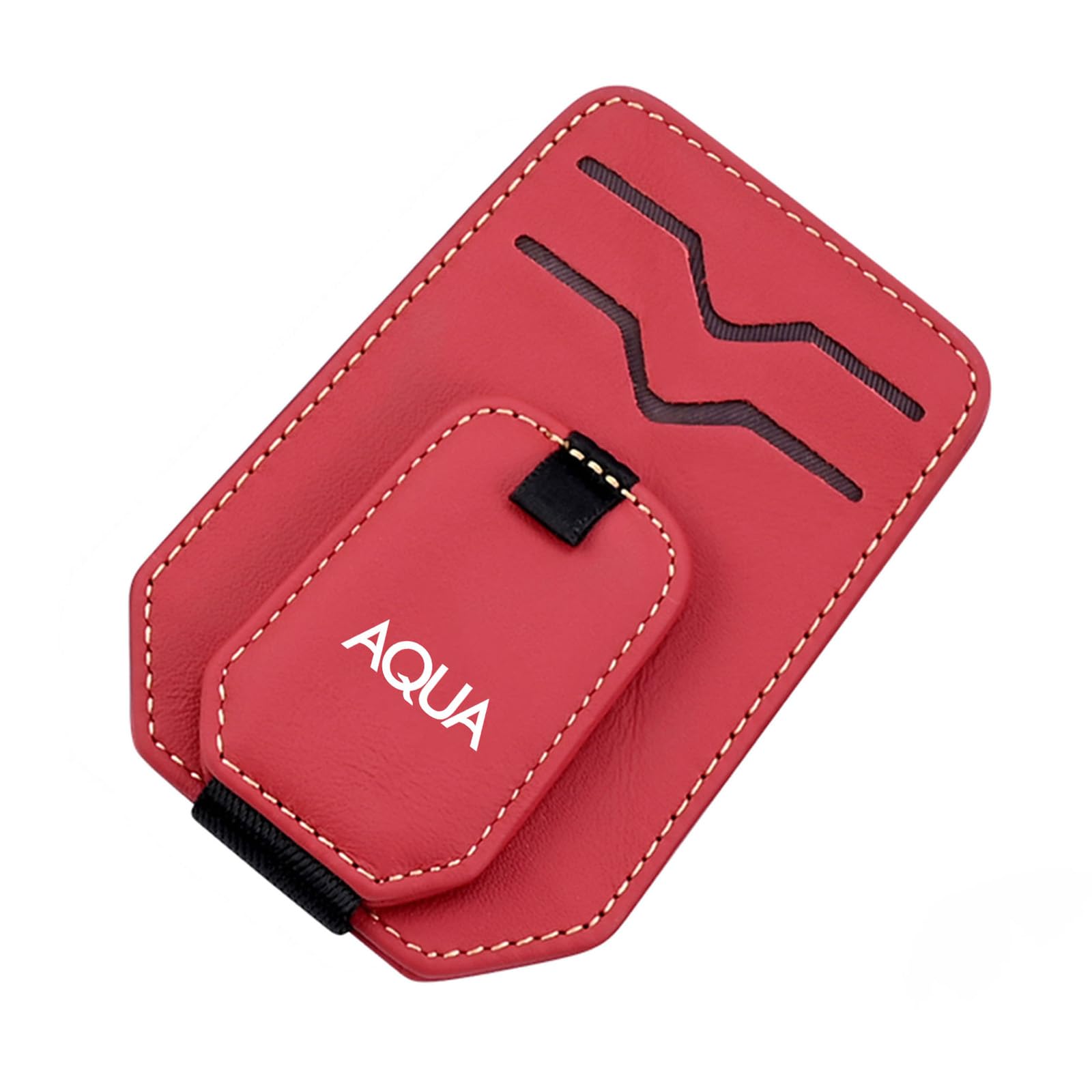 

MAIBAOYUAN Car Eyeglass Clip, Suitable for Aqua, Eyeglass Frame, Suede Material, Sunglasses Frame, Sun Suitable for Pukupu Aqua красный