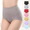 Plus Size Female Spring and Autumn Pure Cotton Hip Lifting High Waisted Briefs