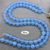 Natural Gemstone Stone Light Pink Blue Chalcedony Loose Round Beads  6/8/10mm Jewelry DIY Bead