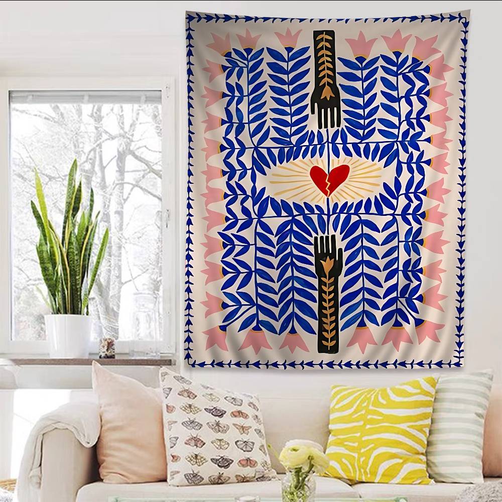 Ancient Egypt Tiger Leopard Printed Large Wall Tapestry Indian Buddha Wall Decoration Witchcraft Bohemian Hippie Decor Blanket