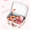 Teas Set for Little Girls 36Pcs Teas Party Pretend for Play Afternoon Teas Playset with Plastics Pot Cups Spoons Dessert